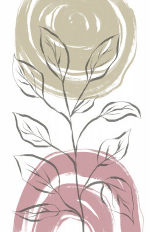 Delicate Line of Leaves