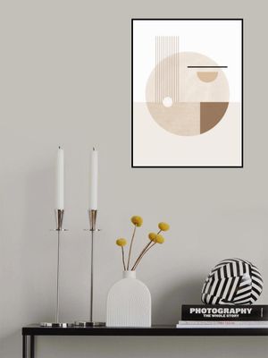 Neutral Semicircles Poster
