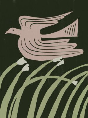 Stylized Bird In Flight