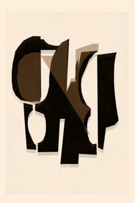 Black and White and Brown Relief 3