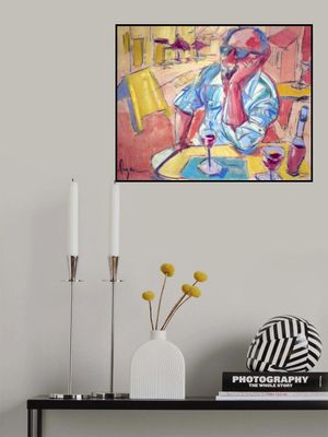 Contemplative Cafe Moment