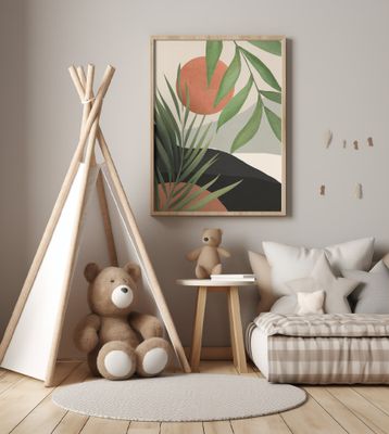 Abstract Art Tropical Leaves 46