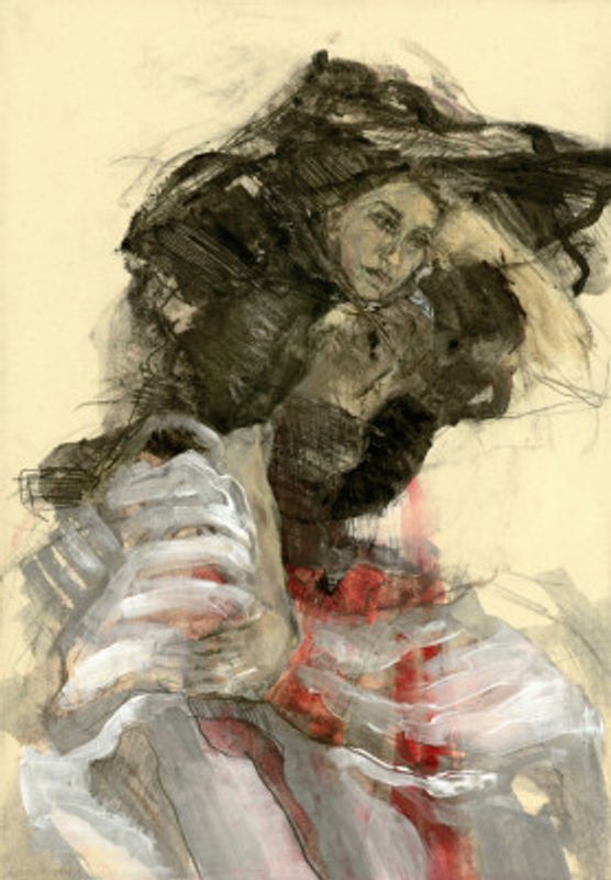 Woman with Long Hair and Dynamic Movement