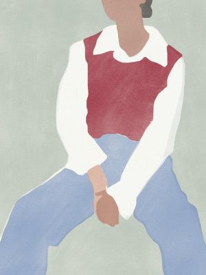 Abstract Figure in Casual Attire