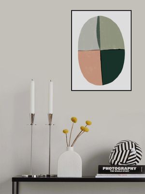 Geometric Composition Sage Green