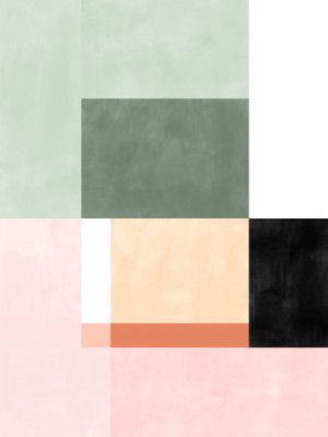 Abstract Composition With Geometric Shapes