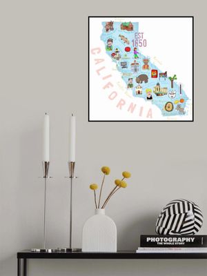 The Golden State of California Illustrated by Artist Carla Daly