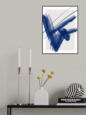 Bold Blue Brushstrokes
