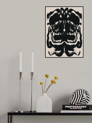 Abstract Inkblot Captures Symmetrical