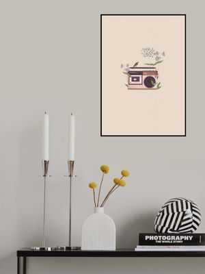 Floral vintage radio