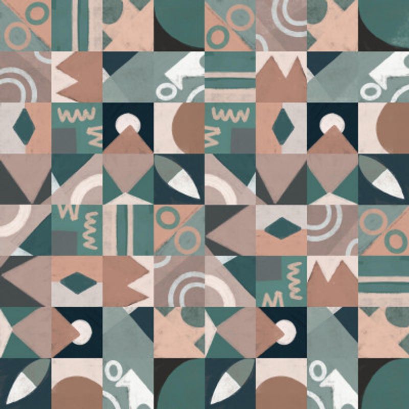 The Mid Century Grid Pattern