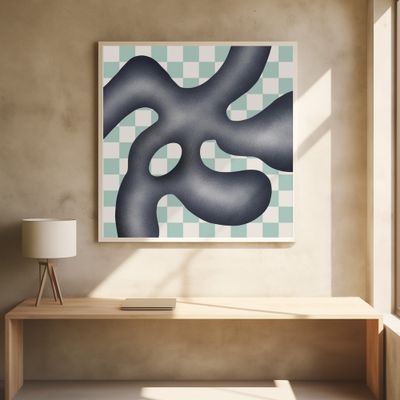 Organic Shapes With Geometric Patterns