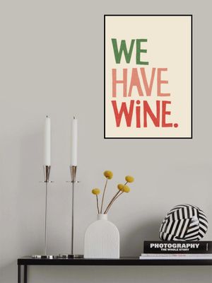 'We Have Wine' Typography Text