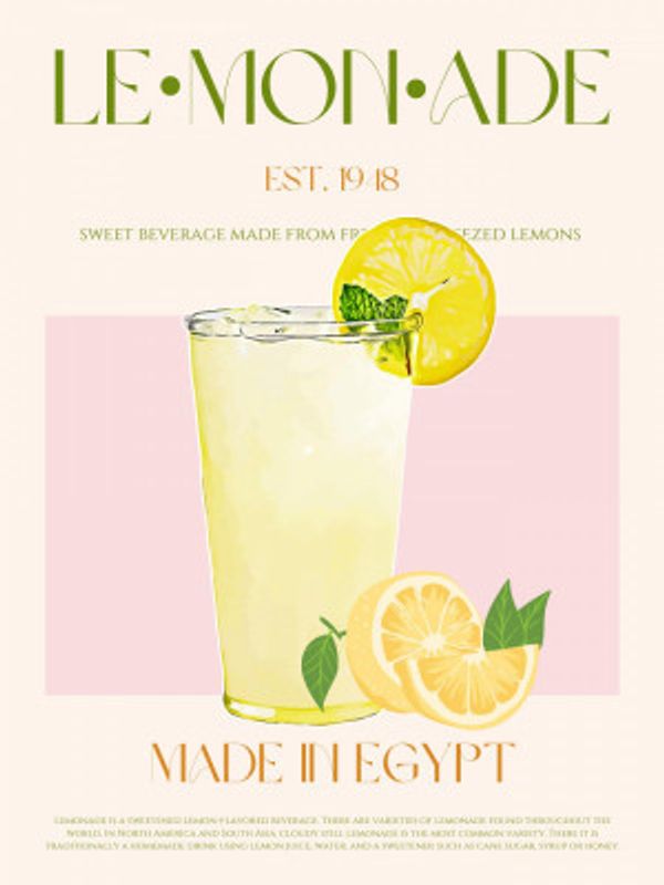 Refreshing Glass of Lemonade