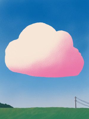 Pink Gradient Cloud