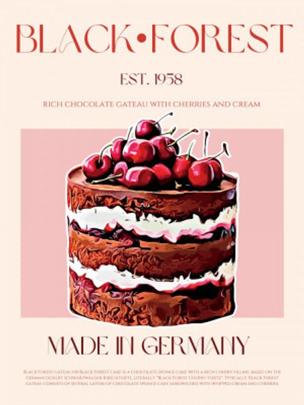 Black Forest Gateau Print