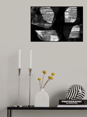 Abstract Black Night Shapes 3