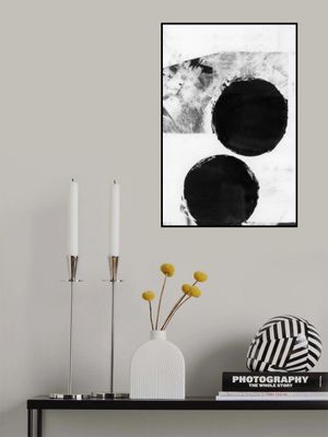 Black and White Abstract Dots 5