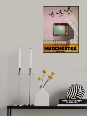 Manchester England Travel Poster