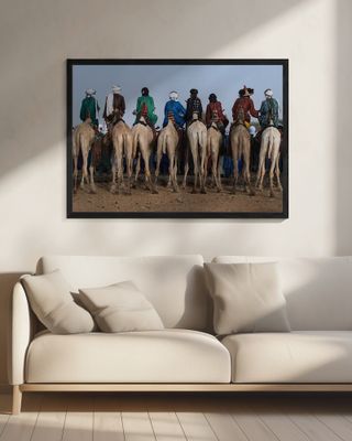 Watching the gerewol festival from the camels - Niger