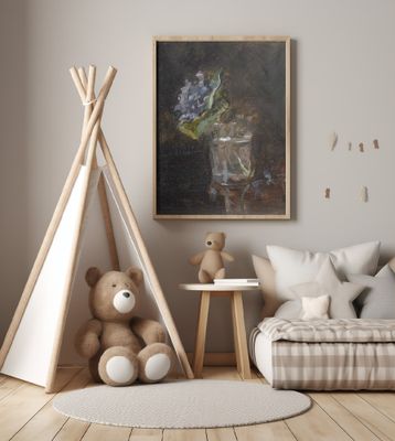 Bouquet of Violets In a Vase (1882)