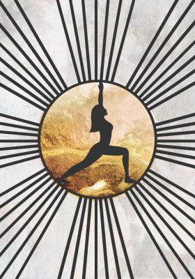 Black gold yoga sun 3