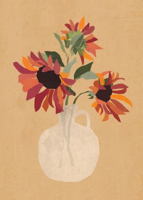 Sunflowers In A Vase