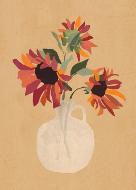 Sunflowers In A Vase