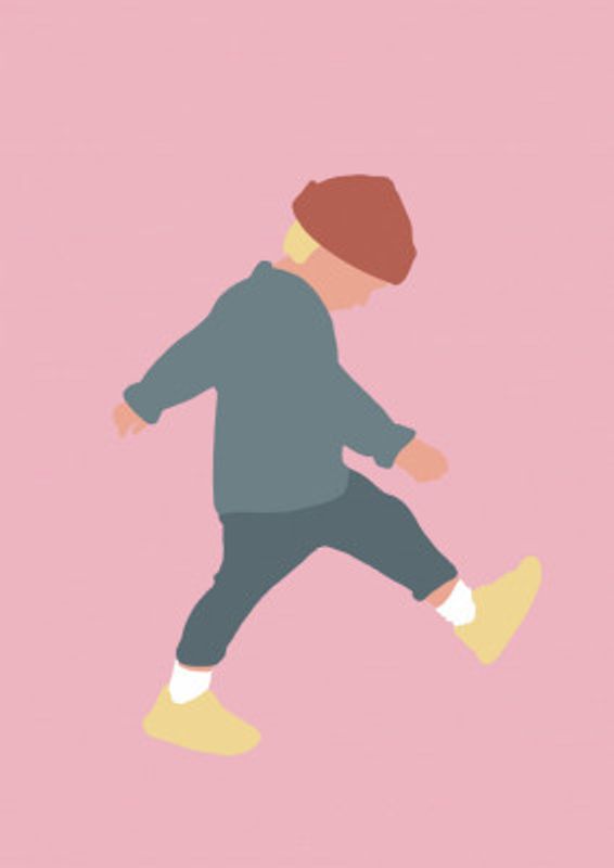 Tamo - Walking Boy Silhouette