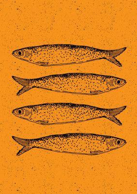 Four Rustic Sardines