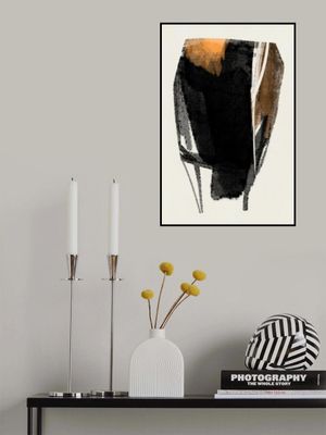 Black Figure On Neutral Background