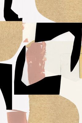 Neutral Abstract Shapes On White 2