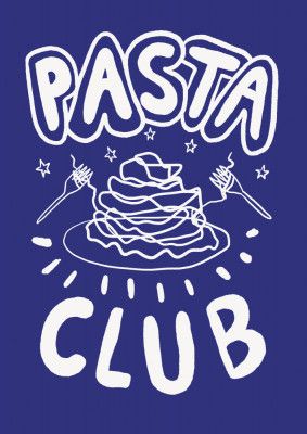 Poster Pasta Club Blue Up
