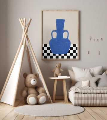 Azure Vase Chess Board