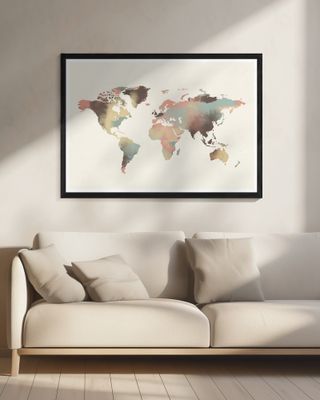 Watercolor World Map