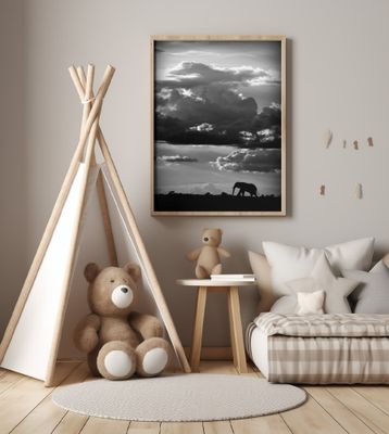 He walks under an African Sky