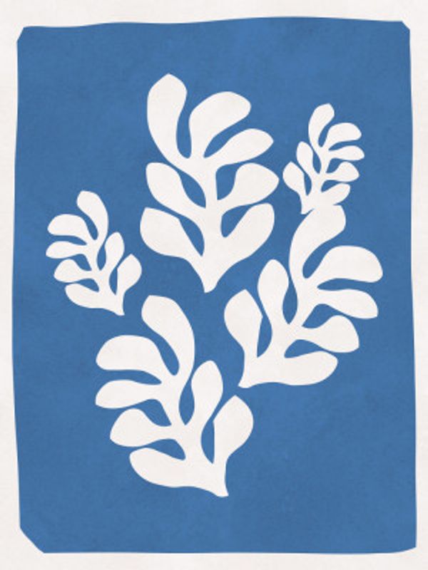 White Leaves Silhouette