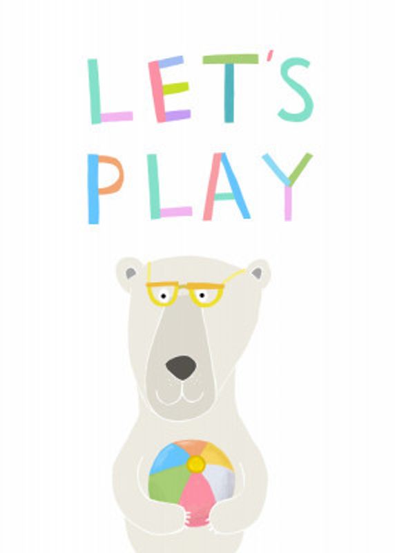Let's Play with Funny Polar Bear by Illustrator Carla Daly