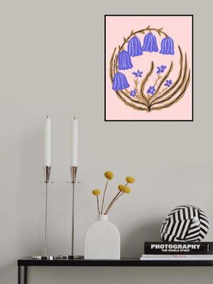 Blue  Flowers By Aliya Putrus