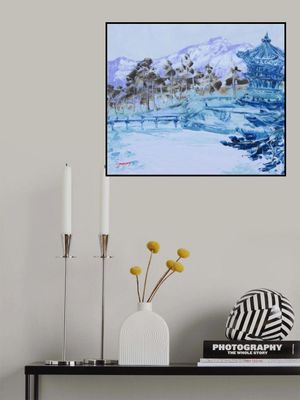 Winter at Gyeongbokgung Palace in Seoul Korea