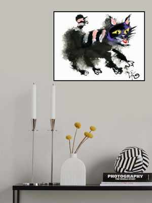 Yellow Eyed Black Cat