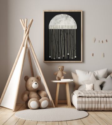 Midnight Whispers Abstraction