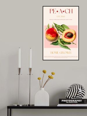 Vintage Style Peach Illustration