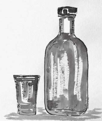 Bottle and Glass