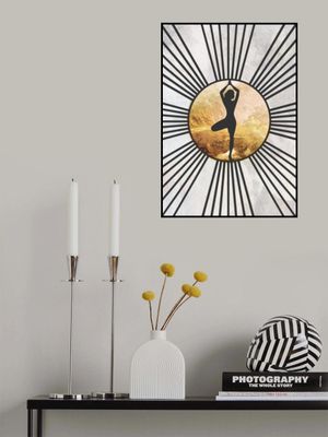 Black gold yoga sun 2