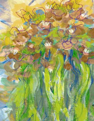 Floral Bouquet Freesias Butter Yellow