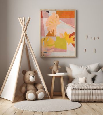 Organic Bauhaus Geometry Leaves