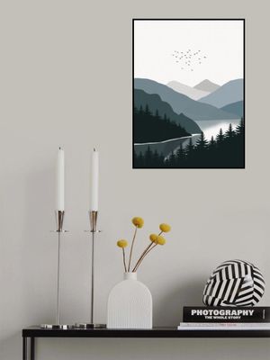 Tranquil Lake And Majestic Mountains