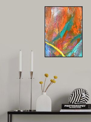 Vibrant expressionist orange