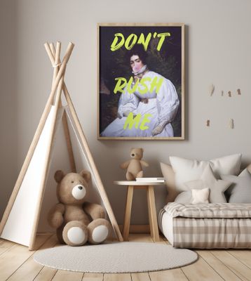 Don't Rush Me Bubble-Gum Art